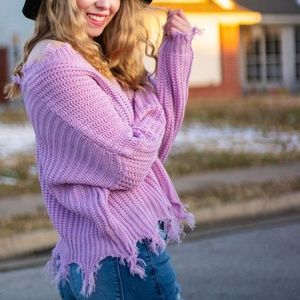 Unconditional Favorite Lavender Sweater